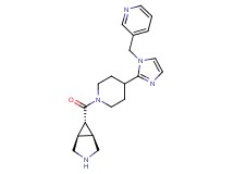 (1R*,5S*,6r)-6-({4-[1-(3-pyridinylmethyl)-1H-imidazol-2-yl]-1-piperidinyl}carbonyl)-3-azabicyclo[3.1.0]hexane