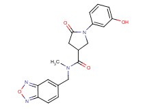 N-(2,1,3-benzoxadiazol-5-ylmethyl)-1-(3-hydroxyphenyl)-N-methyl-5-oxopyrrolidine-3-carboxamide