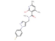 N-{[1-(4-fluorophenyl)-1H-pyrazol-4-yl]methyl}-2-hydroxy-N,4,6-trimethylnicotinamide