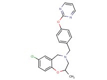7-chloro-2-methyl-4-[4-(2-pyrimidinyloxy)benzyl]-2,3,4,5-tetrahydro-1,4-benzoxazepine