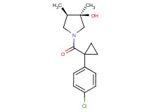 (3R*,4R*)-1-{[1-(4-chlorophenyl)cyclopropyl]carbonyl}-3,4-dimethyl-3-pyrrolidinol