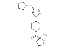 1-[(2-methyltetrahydro-2-furanyl)carbonyl]-4-[4-(1-pyrrolidinylmethyl)-1H-1,2,3-triazol-1-yl]piperidine trifluoroacetate