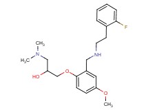 1-(dimethylamino)-3-[2-({[2-(2-fluorophenyl)ethyl]amino}methyl)-4-methoxyphenoxy]-2-propanol