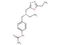 N-[4-({ethyl[(5-ethyl-1,3,4-oxadiazol-2-yl)methyl]amino}methyl)phenyl]acetamide