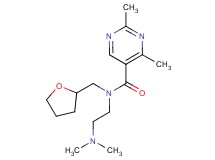 N-[2-(dimethylamino)ethyl]-2,4-dimethyl-N-(tetrahydrofuran-2-ylmethyl)pyrimidine-5-carboxamide