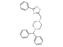 1-(diphenylmethyl)-4-[(3-phenyl-1,2,4-oxadiazol-5-yl)methyl]piperazine