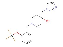 4-(1H-imidazol-1-ylmethyl)-1-[2-(trifluoromethoxy)benzyl]piperidin-4-ol