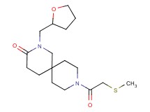 9-[(methylthio)acetyl]-2-(tetrahydro-2-furanylmethyl)-2,9-diazaspiro[5.5]undecan-3-one