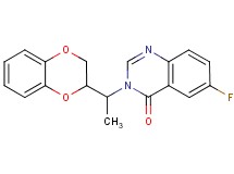 3-[1-(2,3-dihydro-1,4-benzodioxin-2-yl)ethyl]-6-fluoroquinazolin-4(3H)-one