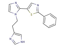 5-{1-[2-(1H-imidazol-4-yl)ethyl]-1H-imidazol-2-yl}-2-phenyl-1,3-thiazole