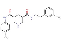 (3S*,5R*)-N-(4-methylphenyl)-N'-[2-(3-methylphenyl)ethyl]piperidine-3,5-dicarboxamide