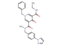 1-benzyl-N'-ethyl-N-methyl-4-oxo-N-[4-(1H-pyrazol-1-yl)benzyl]-1,4-dihydro-3,5-pyridinedicarboxamide