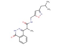 N-[(3-isobutylisoxazol-5-yl)methyl]-2-(4-oxo-3,4-dihydrophthalazin-1-yl)propanamide