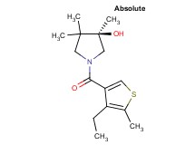 (3R)-1-[(4-ethyl-5-methyl-3-thienyl)carbonyl]-3,4,4-trimethyl-3-pyrrolidinol