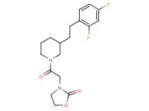 3-(2-{3-[2-(2,4-difluorophenyl)ethyl]-1-piperidinyl}-2-oxoethyl)-1,3-oxazolidin-2-one