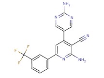 2-amino-4-(2-aminopyrimidin-5-yl)-6-[3-(trifluoromethyl)phenyl]nicotinonitrile