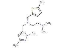 N-[(1,3-dimethyl-1H-pyrazol-5-yl)methyl]-N',N'-dimethyl-N-[(5-methyl-2-thienyl)methyl]ethane-1,2-diamine