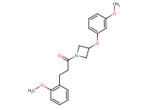 3-(3-methoxyphenoxy)-1-[3-(2-methoxyphenyl)propanoyl]azetidine