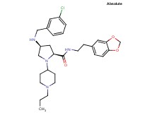 (4S)-N-[2-(1,3-benzodioxol-5-yl)ethyl]-4-[(3-chlorobenzyl)amino]-1-(1-propyl-4-piperidinyl)-L-prolinamide