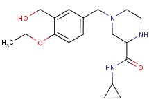 N-cyclopropyl-4-[4-ethoxy-3-(hydroxymethyl)benzyl]-2-piperazinecarboxamide