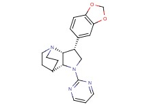 (3R*,3aR*,7aR*)-3-(1,3-benzodioxol-5-yl)-1-pyrimidin-2-yloctahydro-4,7-ethanopyrrolo[3,2-b]pyridine