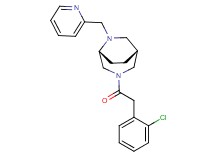 (1R*,5R*)-3-[(2-chlorophenyl)acetyl]-6-(2-pyridinylmethyl)-3,6-diazabicyclo[3.2.2]nonane