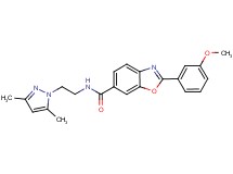 N-[2-(3,5-dimethyl-1H-pyrazol-1-yl)ethyl]-2-(3-methoxyphenyl)-1,3-benzoxazole-6-carboxamide