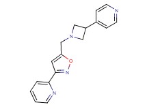 2-(5-{[3-(4-pyridinyl)-1-azetidinyl]methyl}-3-isoxazolyl)pyridine