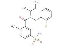 5-(aminosulfonyl)-N-(sec-butyl)-N-(2-fluorobenzyl)-2-methylbenzamide