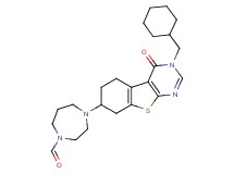 4-[3-(cyclohexylmethyl)-4-oxo-3,4,5,6,7,8-hexahydro[1]benzothieno[2,3-d]pyrimidin-7-yl]-1,4-diazepane-1-carbaldehyde