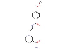 1-(2-{[4-(methoxymethyl)benzoyl]amino}ethyl)piperidine-3-carboxamide