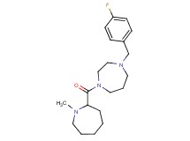1-(4-fluorobenzyl)-4-[(1-methyl-2-azepanyl)carbonyl]-1,4-diazepane