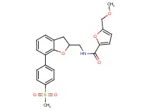 5-(methoxymethyl)-N-({7-[4-(methylsulfonyl)phenyl]-2,3-dihydro-1-benzofuran-2-yl}methyl)-2-furamide