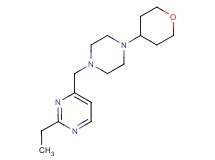 2-ethyl-4-{[4-(tetrahydro-2H-pyran-4-yl)piperazin-1-yl]methyl}pyrimidine