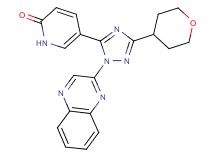 5-[1-quinoxalin-2-yl-3-(tetrahydro-2H-pyran-4-yl)-1H-1,2,4-triazol-5-yl]pyridin-2(1H)-one