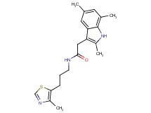 N-[3-(4-methyl-1,3-thiazol-5-yl)propyl]-2-(2,5,7-trimethyl-1H-indol-3-yl)acetamide