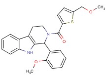 2-{[5-(methoxymethyl)-2-thienyl]carbonyl}-1-(2-methoxyphenyl)-2,3,4,9-tetrahydro-1H-beta-carboline