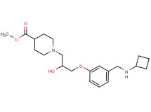 methyl 1-(3-{3-[(cyclobutylamino)methyl]phenoxy}-2-hydroxypropyl)-4-piperidinecarboxylate