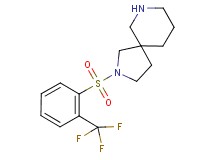 2-{[2-(trifluoromethyl)phenyl]sulfonyl}-2,7-diazaspiro[4.5]decane hydrochloride