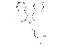 2-(4-methylpentyl)-4-phenyl-5-(4-piperidinyl)-2,4-dihydro-3H-1,2,4-triazol-3-one hydrochloride