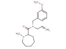 N-allyl-N-(3-methoxybenzyl)-1-methylazepane-2-carboxamide