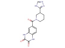 6-{[3-(4H-1,2,4-triazol-3-yl)piperidin-1-yl]carbonyl}-1,4-dihydroquinoxaline-2,3-dione