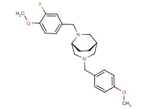 (1S*,5R*)-6-(3-fluoro-4-methoxybenzyl)-3-(4-methoxybenzyl)-3,6-diazabicyclo[3.2.2]nonane