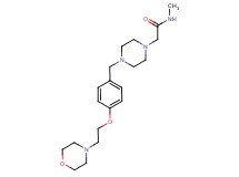 N-methyl-2-{4-[4-(2-morpholin-4-ylethoxy)benzyl]piperazin-1-yl}acetamide