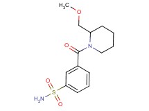 3-{[2-(methoxymethyl)piperidin-1-yl]carbonyl}benzenesulfonamide