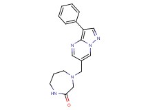 4-[(3-phenylpyrazolo[1,5-a]pyrimidin-6-yl)methyl]-1,4-diazepan-2-one