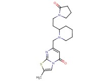 2-methyl-7-({2-[2-(2-oxo-1-pyrrolidinyl)ethyl]-1-piperidinyl}methyl)-5H-[1,3]thiazolo[3,2-a]pyrimidin-5-one