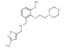 1-[3-methoxy-2-(2-morpholin-4-ylethoxy)phenyl]-N-[(3-methyl-1H-pyrazol-5-yl)methyl]methanamine