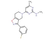 4-[3-(3-fluorophenyl)-6,7-dihydroisoxazolo[4,5-c]pyridin-5(4H)-yl]-N,6-dimethylpyrimidin-2-amine
