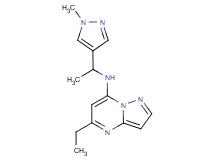 5-ethyl-N-[1-(1-methyl-1H-pyrazol-4-yl)ethyl]pyrazolo[1,5-a]pyrimidin-7-amine